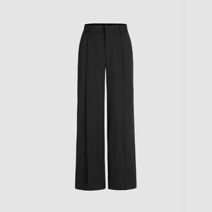 Nwt Cider MID WAIST PLEATED STRAIGHT LEG TROUSERS - Size M